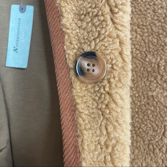 Anthropologie VIRGINIA Soft Sherpa Shirt Jacket Shacket 1X - Picture 13 of 14